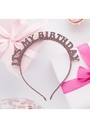 Rose Gold Birthday Headband