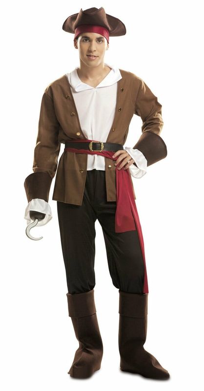 Buccaneer Pirate Man Costume – Adult Size Small