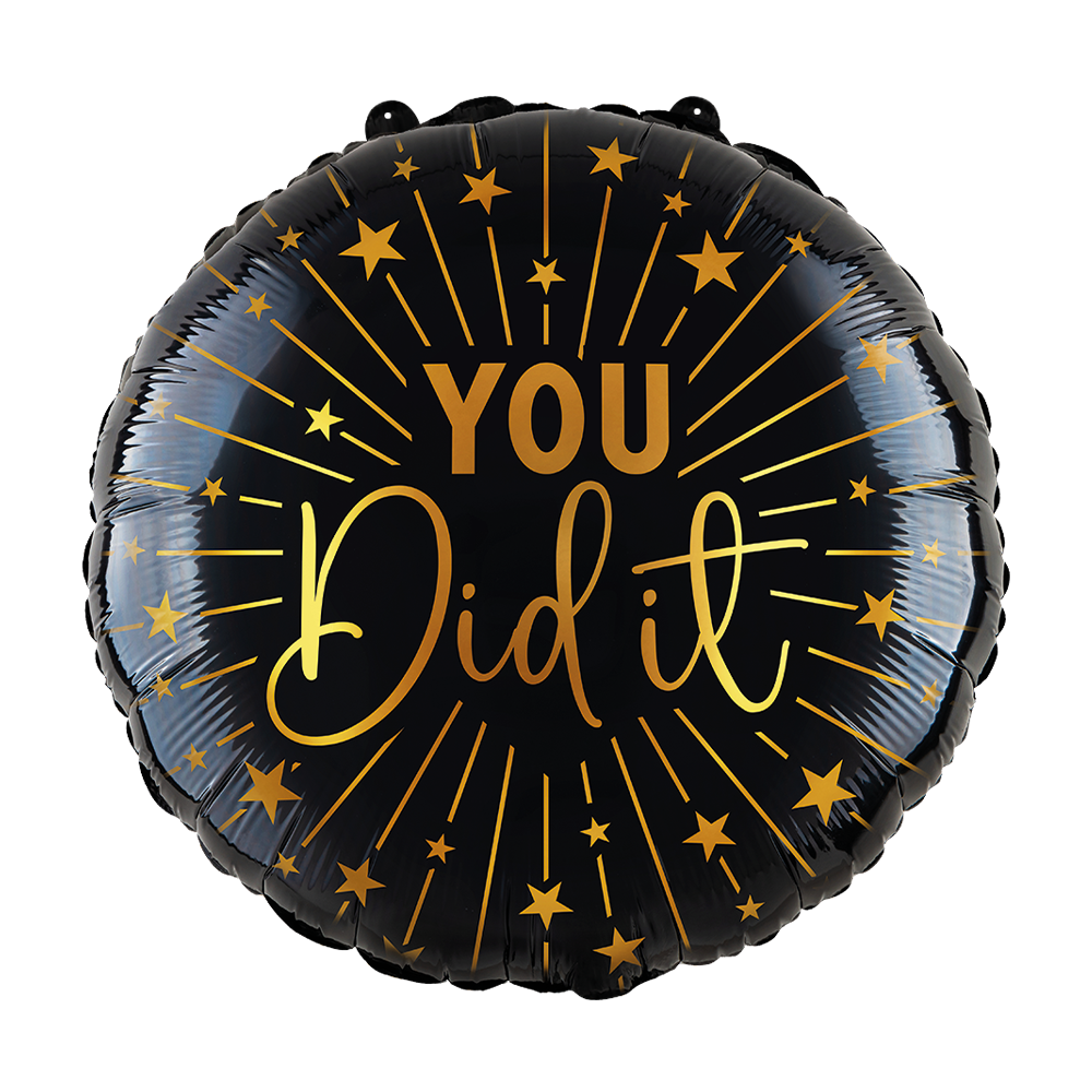 Foil Balloon 18 Inch - You Did It Golden Celebrations