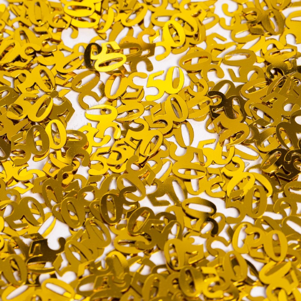 Table Confetti Gold Number 50 - 14g