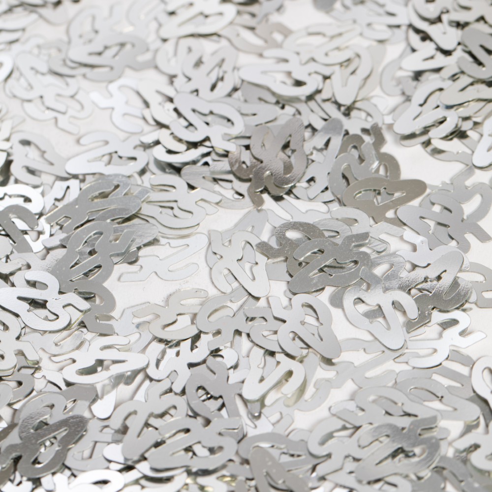 Table Confetti Silver Number 25 - 14g
