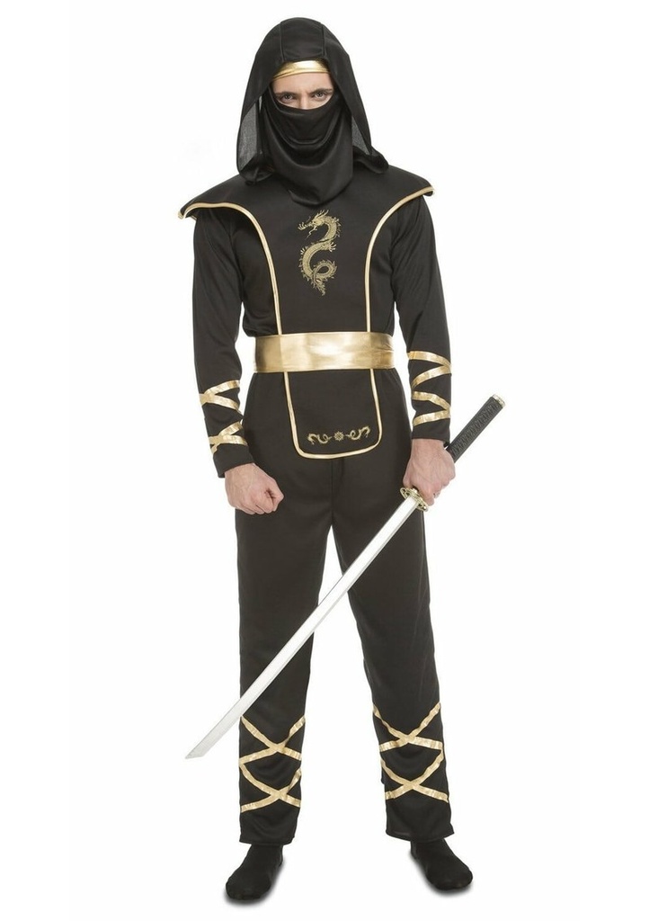 Ninja Negro Man Costume – Adult Size M/L