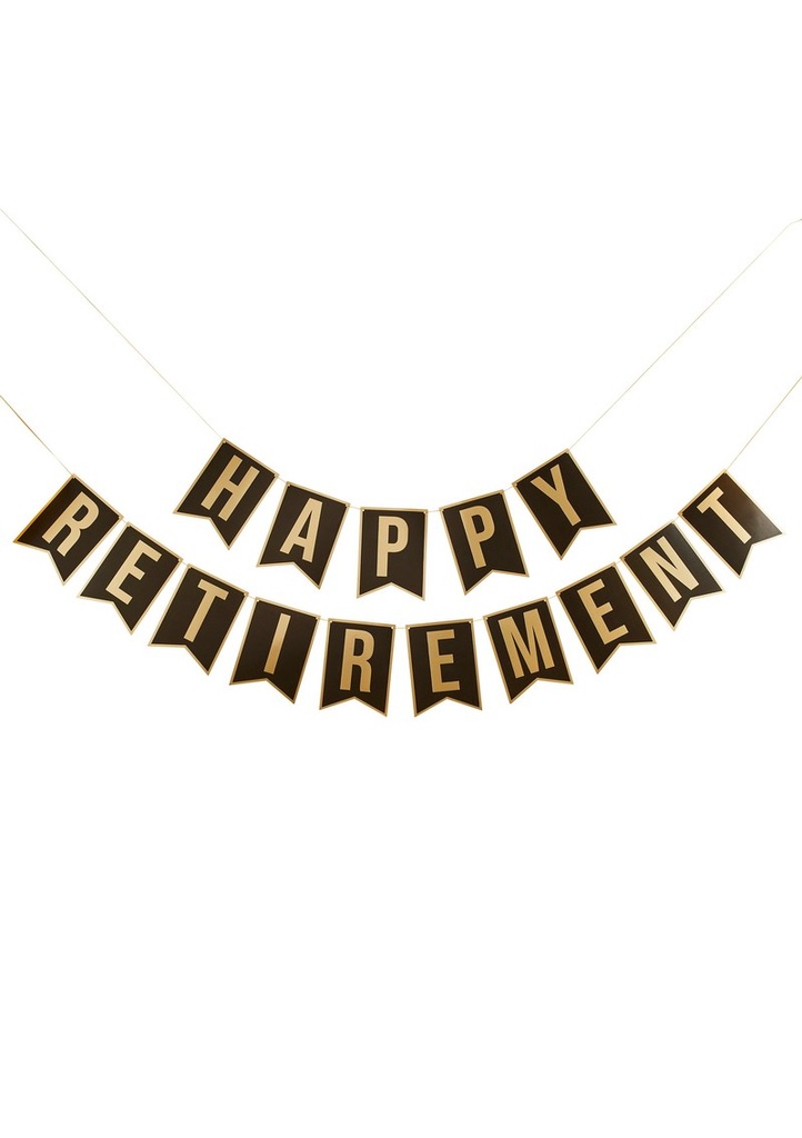 [HBHR100] Happy Retirement Banner 2M