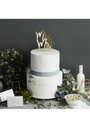 Mr & Mrs Gold Mirror Acrylic Cake Topper 130x200mm