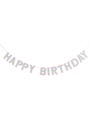 Eco Rainbow Happy Birthday Card Banner 2M