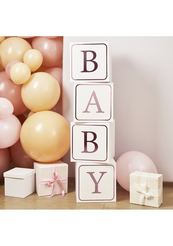 Pink Baby Giant Blocks 4 pcs