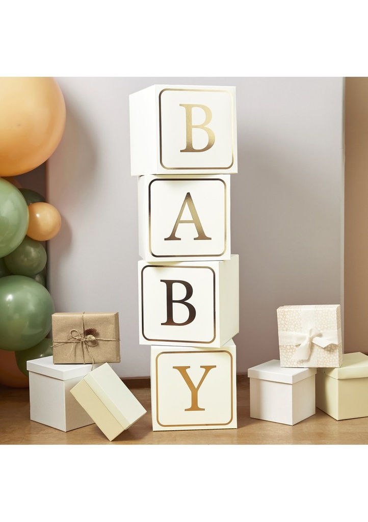 Gold Baby Jumbo Blocks 4 pcs