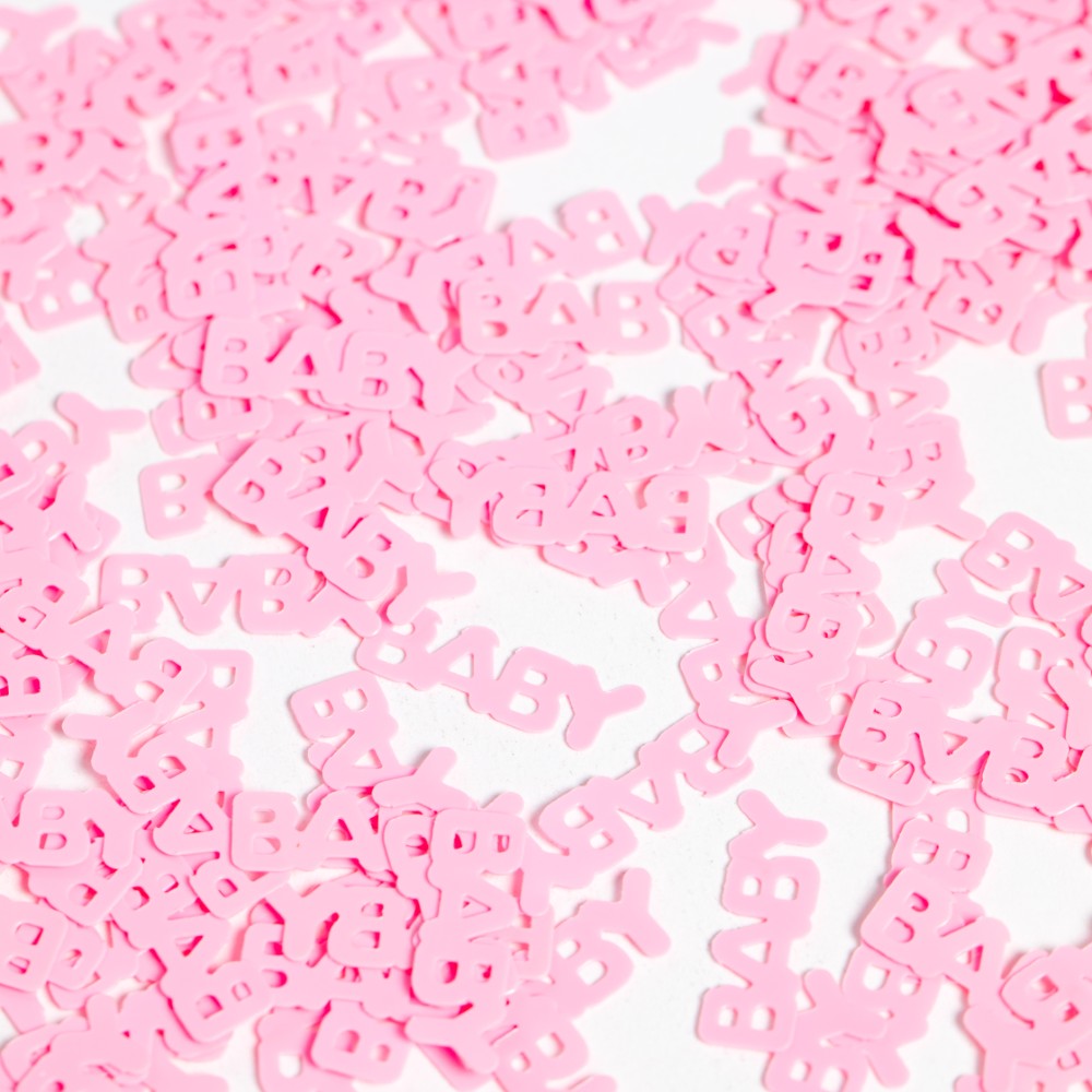 Table Confetti Pink Text Baby - 14g
