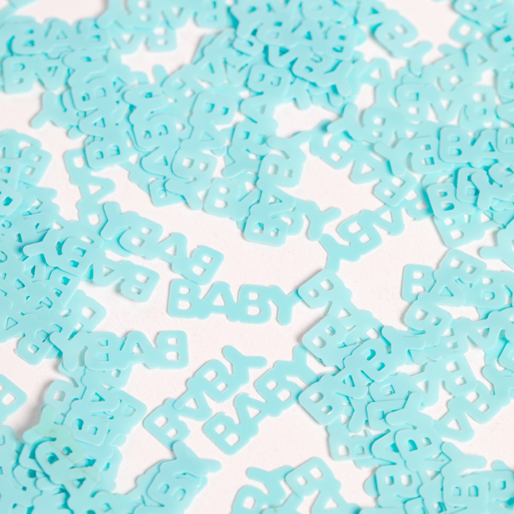 Table Confetti Blue Text Baby - 14g