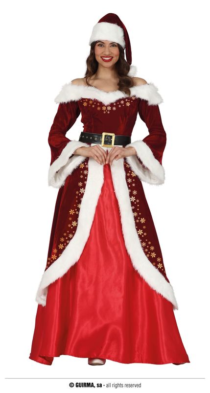 Deluxe Mrs Santa Claus – Adult Size Medium (38-40)