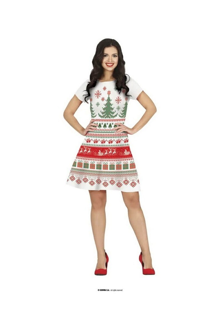 White Christmas Dress – Adult Size Medium (38-40)