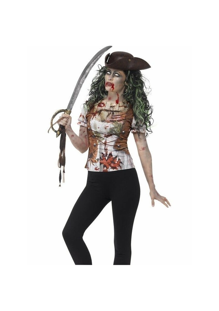 [45565S] Zombie Pirate Wench T-Shirt – Adult Size Small