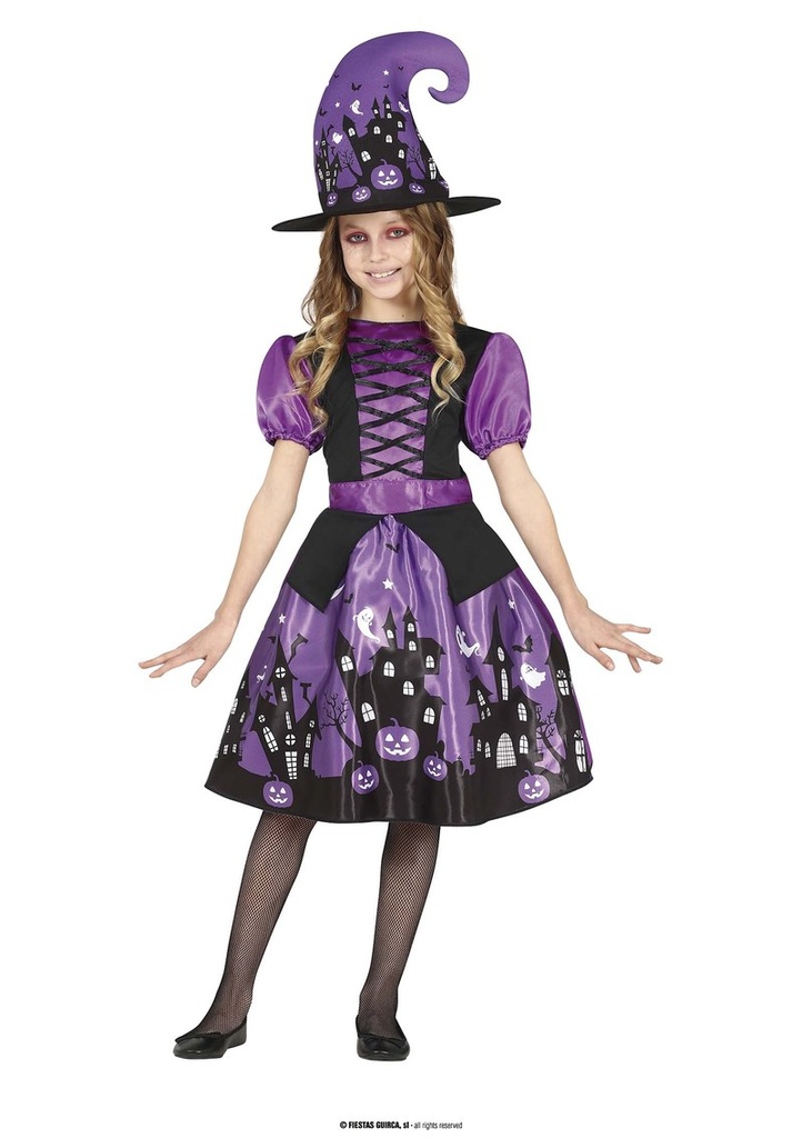 Purple Haunted Witch – Age 3 to 4 Years