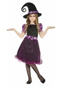 Glittery Purple Witch Girl – Age 3 to 4 Years
