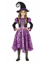 Purple Stars Witch Dress & Hat – Age 7 to 9 Years