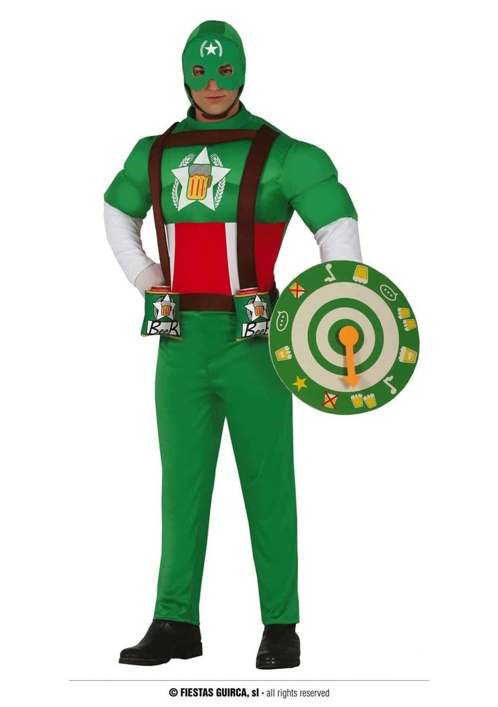 Superhero Beer Captain – Adult Size Medium (48 50)