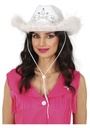 Hens Party Cowboy Hat With Boa - Adult One Size
