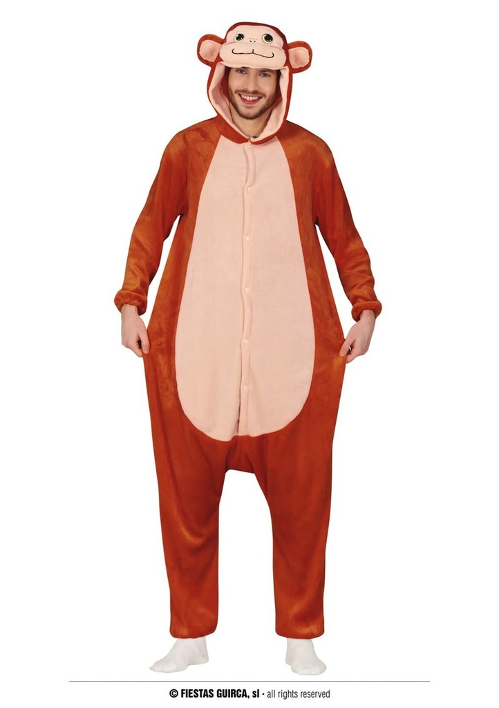 Monkey Pyjama Onesie – Adult Size Large (52-54)