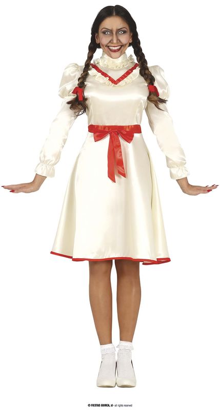 Annabelle Cursed Doll Costume – Adult Size Small (36-38)
