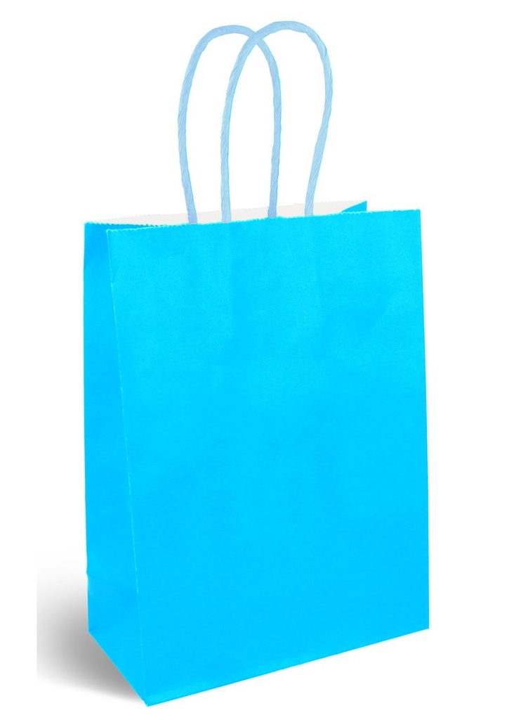 Party Paper Bag With Handles (120GSM) Blue – 16x22x8cm
