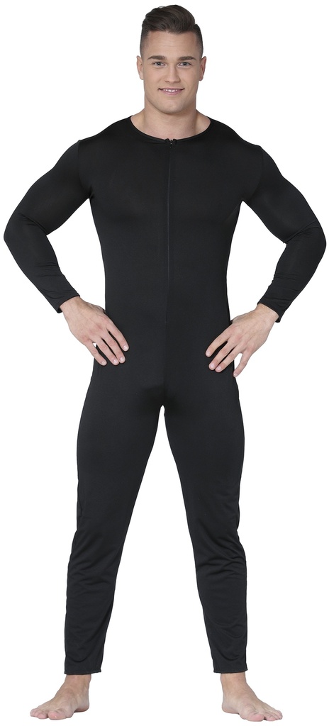 Spandex Man Bodysuit Black – Adult Size Medium (48-50)