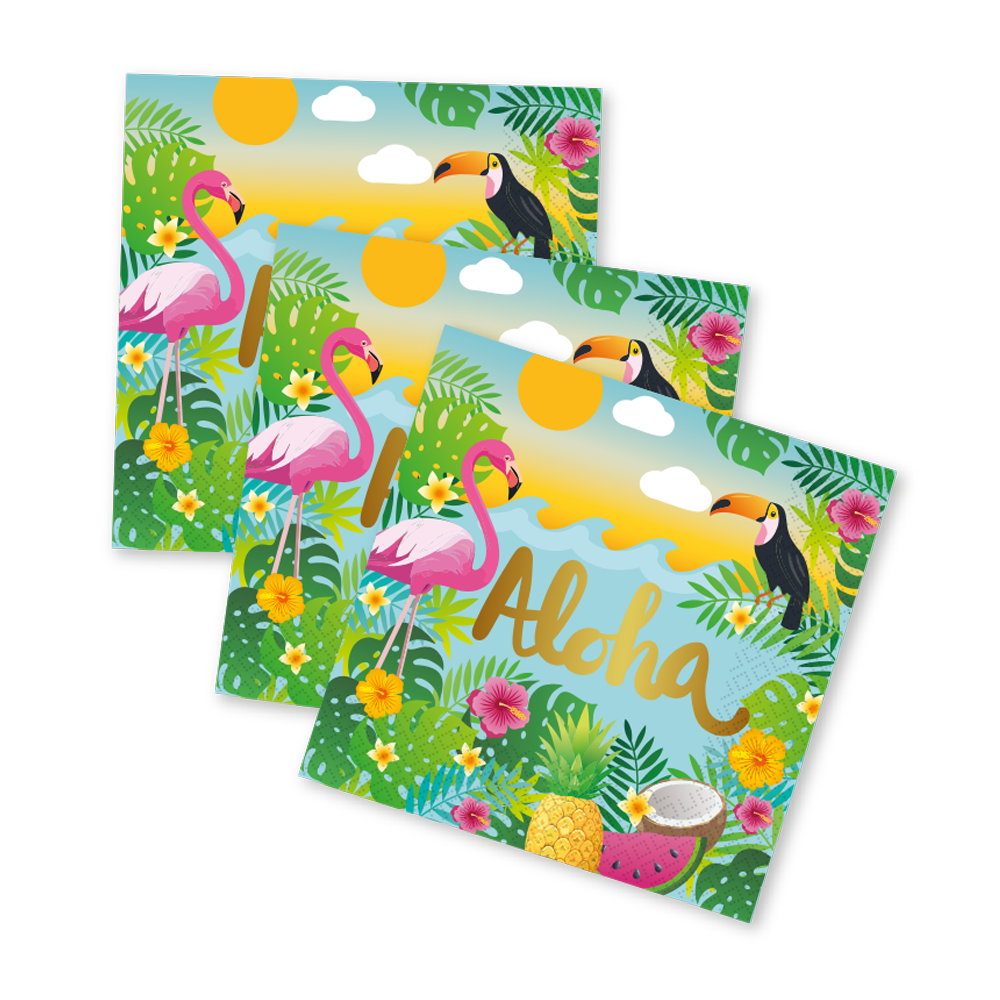 Hawaiian Aloha FSC Paper Tablecover 120x180cm
