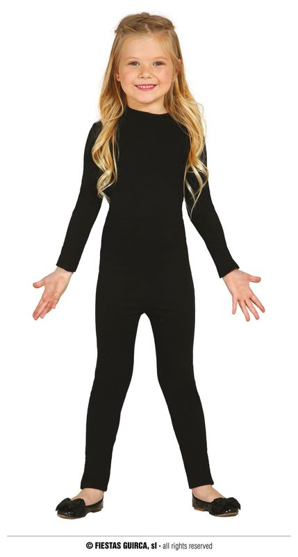 [82803] Child Spandex Bodysuit Black – Age 9 to 12 Years