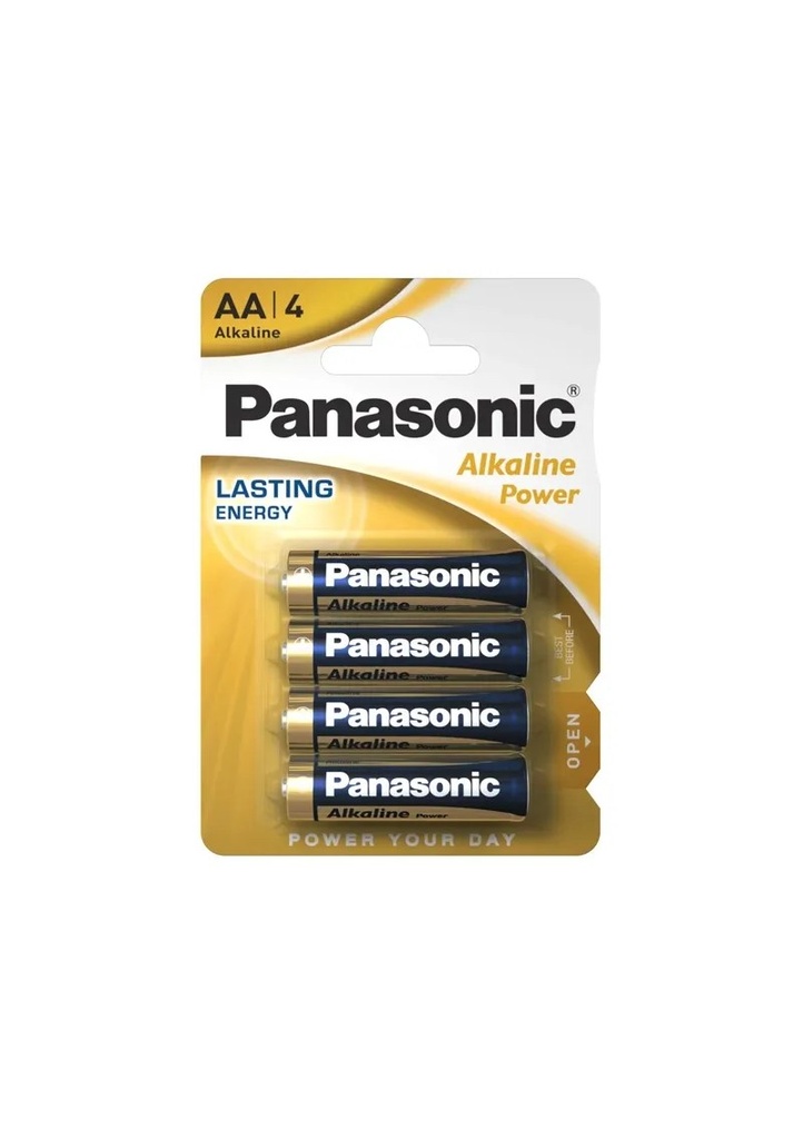 Panasonic AA Alkaline Power Batteries - 4pcs