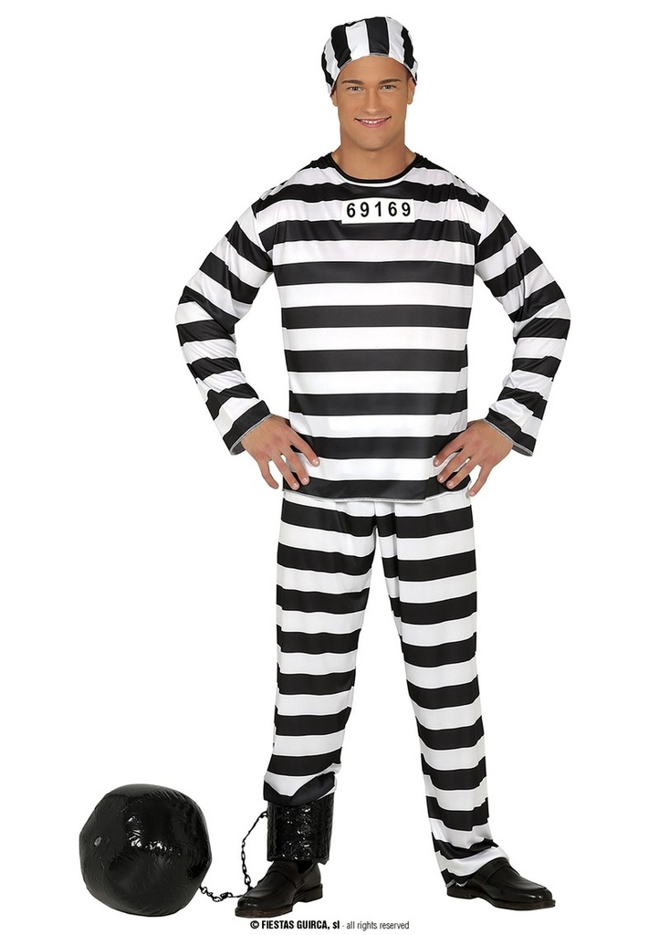 Prisoner (Presidiario) – Adult Size Small (46-48)
