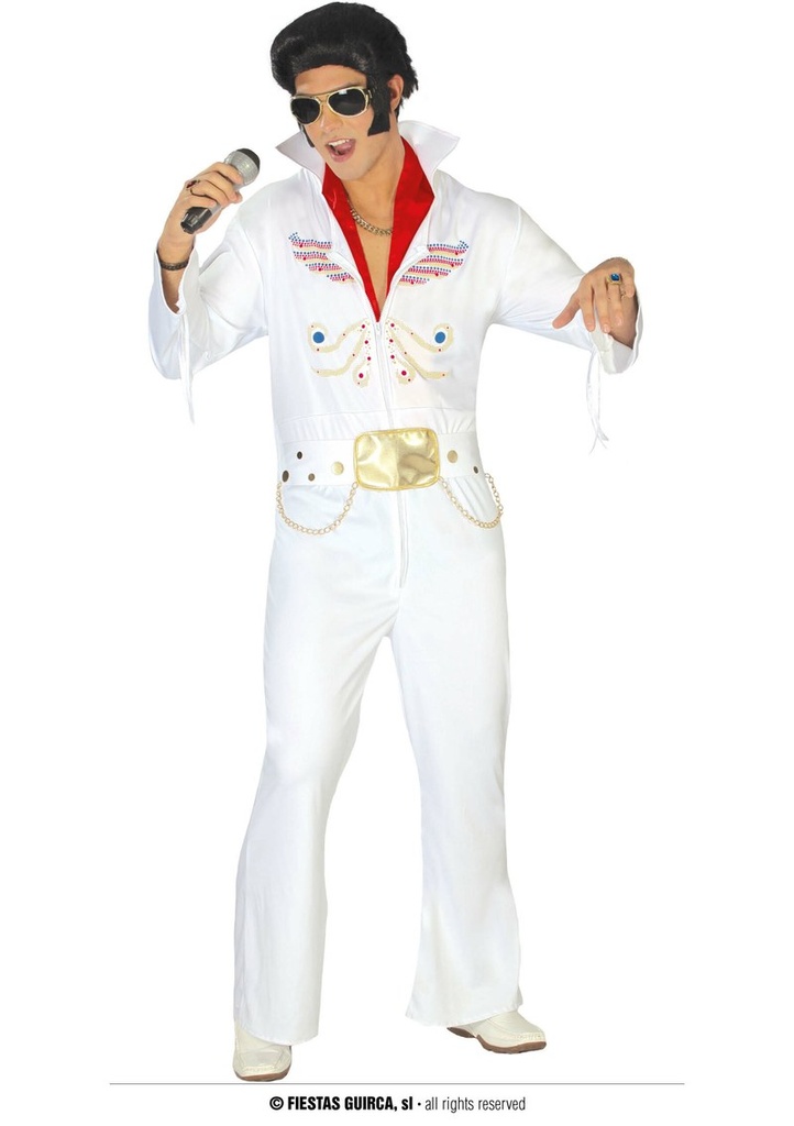 Elvis Presley (Rey Del Rock) – Adult Size Extra Large (54-56)