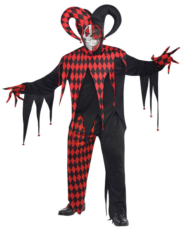 Krazed Jester Man Costume – Adult Size XXL