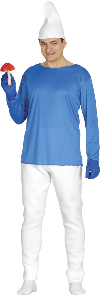 Smurf (Enanito Azul) Man Costume – Adult Size Medium