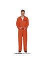 Orange Convict Prisoner Man Costume – Adult Size Medium