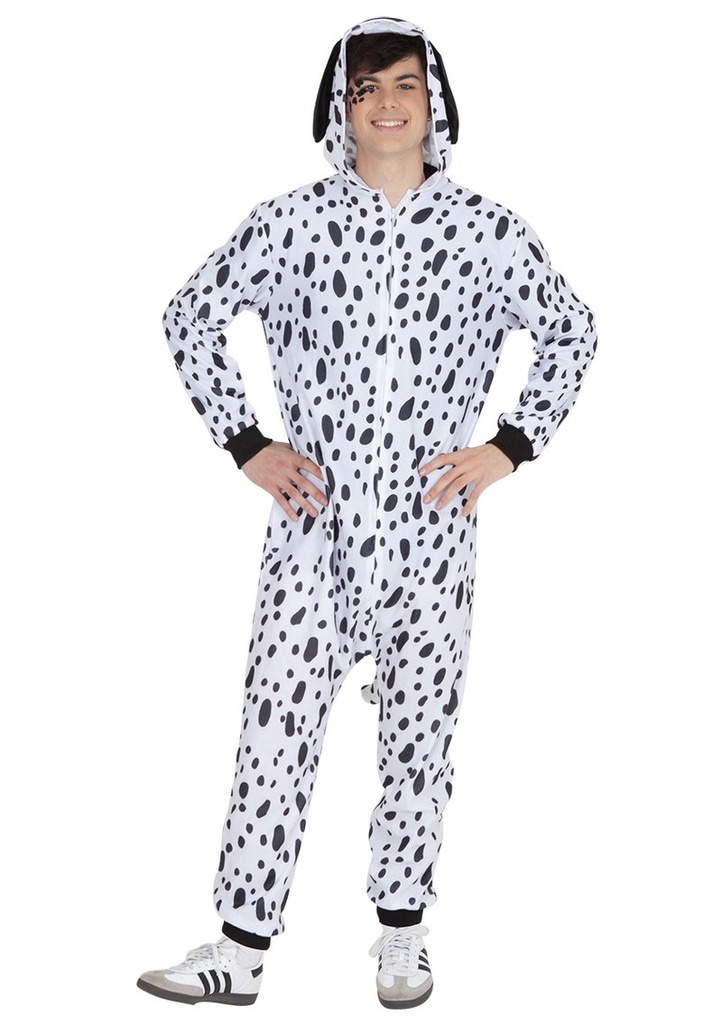 Dalmatian Onesie Costume - Adult Size Standard