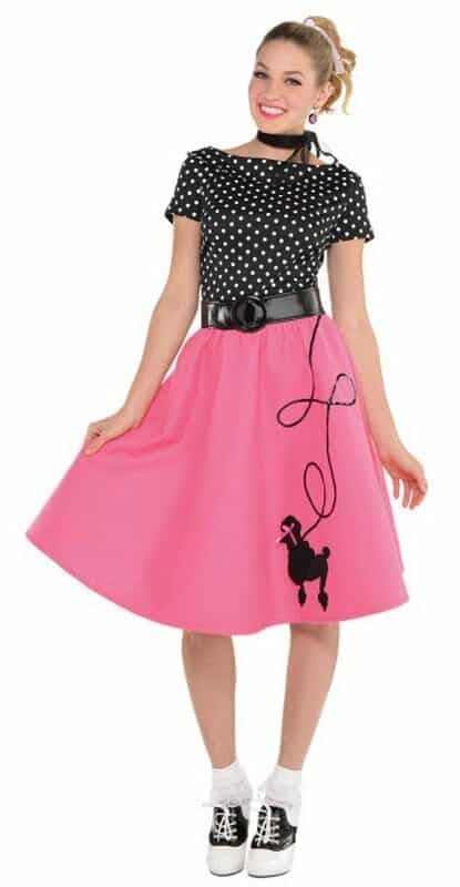 [847821-55] 50s Rockabella Pink Lady – Adult Size Large
