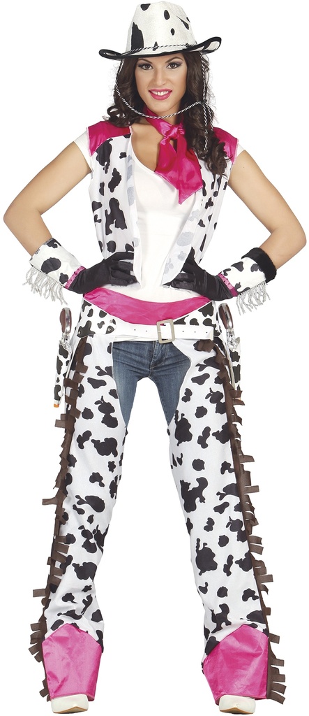 Pink Cow Girl Rodeo Costume – Adult Size Medium