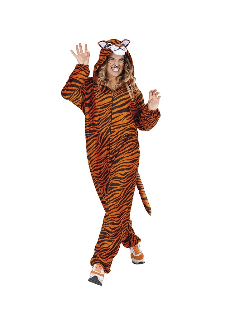 Tiger Onesie Costume - Adult Size Standard