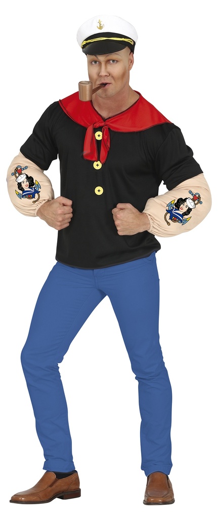 Popeye Sailor Costume – Adult Size Small (46-48)