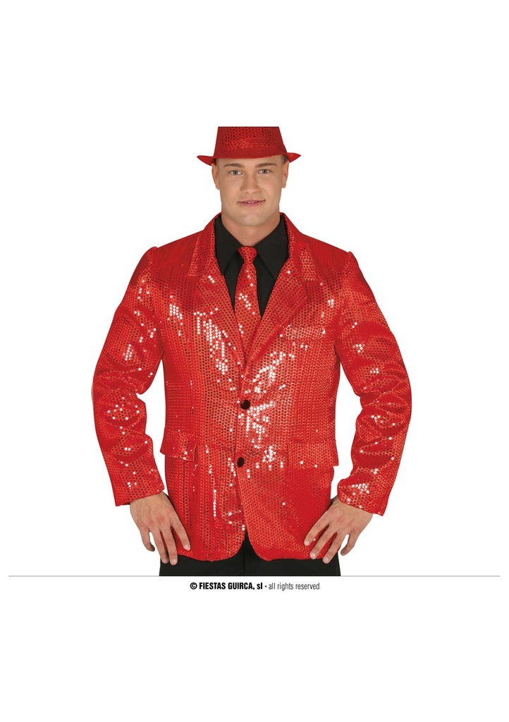 Sequin Jacket Red – Adult Size M (48-50)