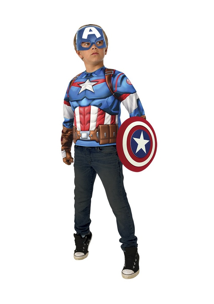 Official Licensed Captain America Costume Set - Age 5 to 8 Years