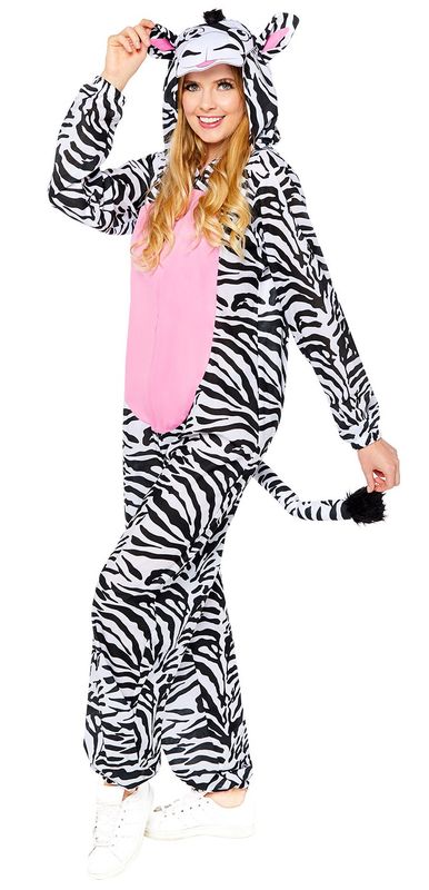 Cutie Zebra Onesie Costume – Adult Size Standard