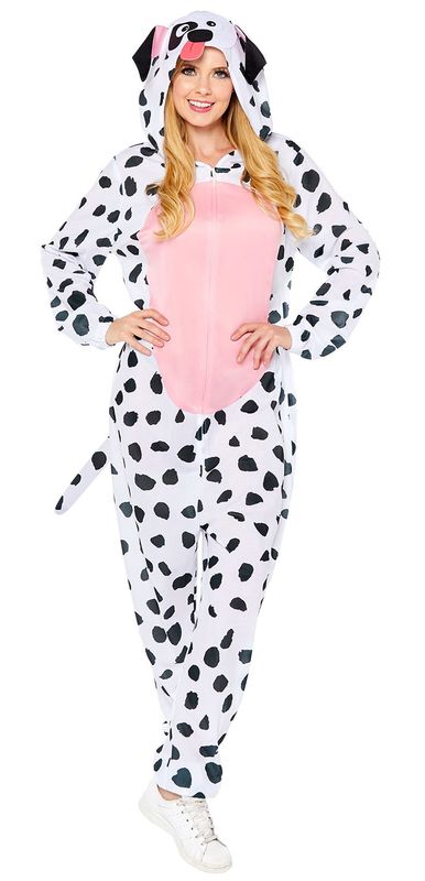 Dalmatian Dog Onesie Costume – Adult Size Plus