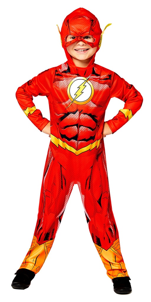 Official Licensed Sustainable Flash Costume – Age 6 to 8 Years