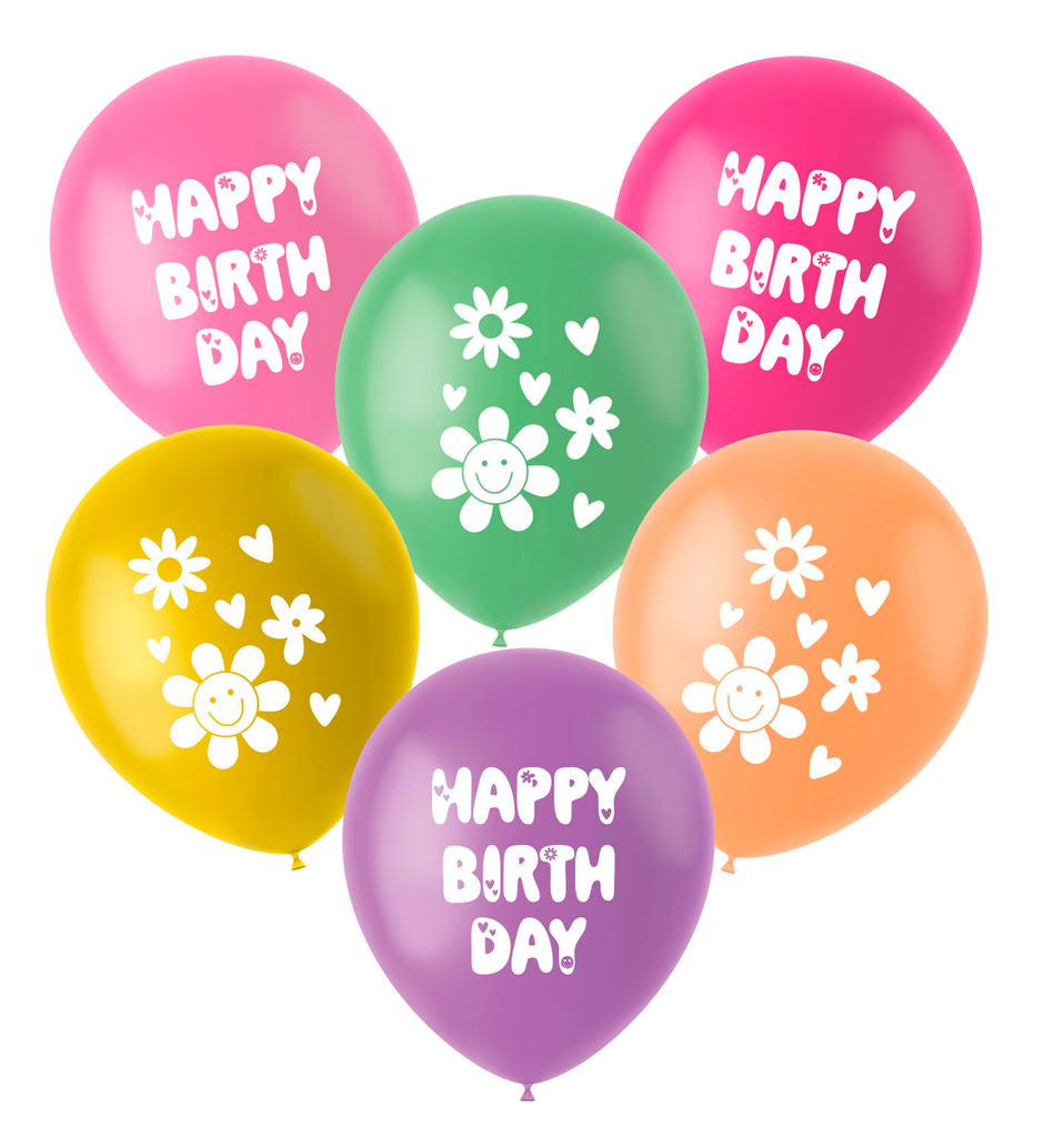 Latex Balloons - Boho Girlz - 33cm - 6pcs
