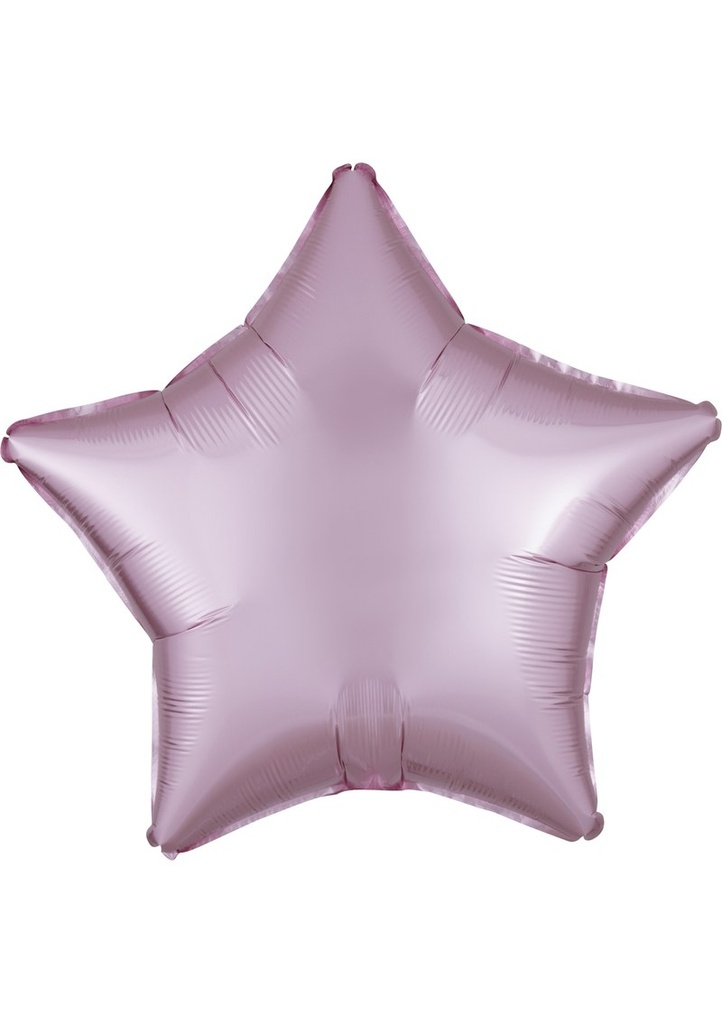 Satin Luxe Pastel Pink Standard Star Foil Balloon 18" (45cm)