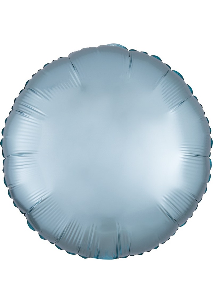 Satin Luxe® Pastel Blue Circle Standard Circle Foil Balloon 18" (45cm)