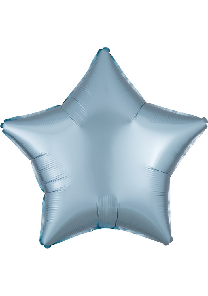 Satin Luxe Pastel Blue Star Standard Star Foil Balloon 18" (45cm)