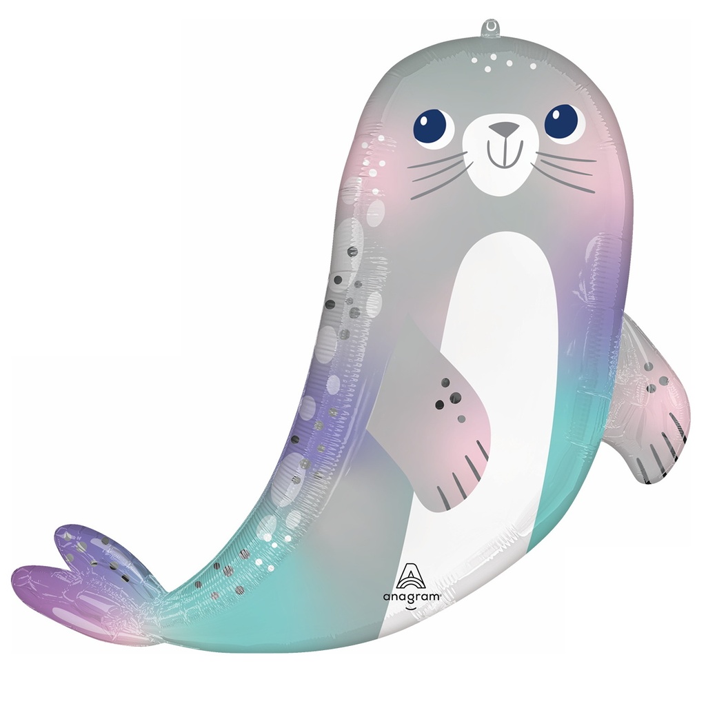 SuperShape Under the Sea Seal Foil Balloon - 76cm x 71cm