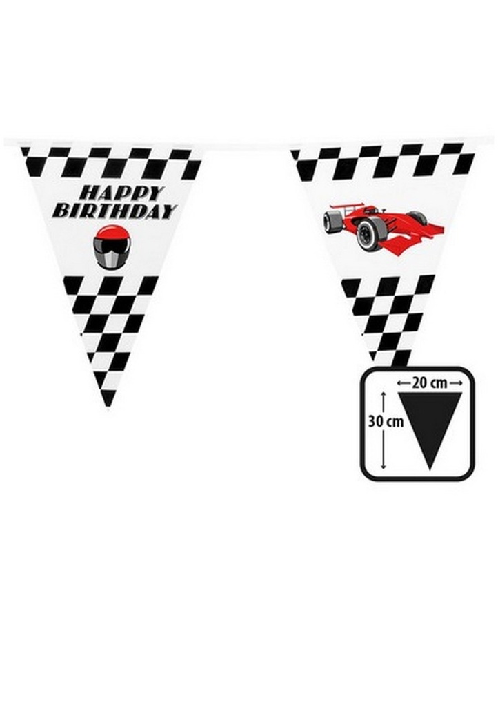 Happy Birthday Racing Bunting Banner - 6m