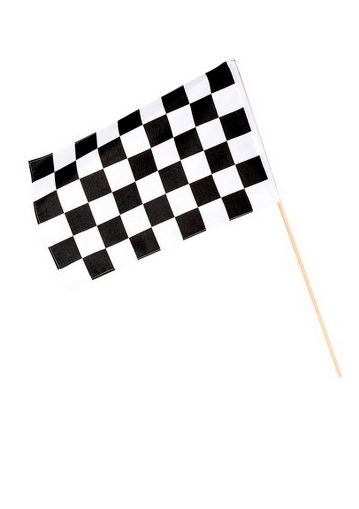 Racing Party Polyester Hand Flag 30x45cm